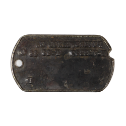 Plaque d'identité, Dog Tag, 2nd Lt. Carol Peters, US Army Nurse Corps