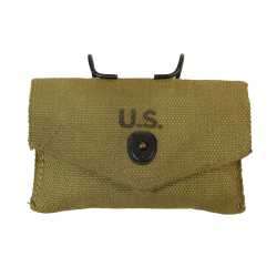 Pouch, First-Aid Packet, M-1942, with First-Aid Packet, B.A.B. CO., 1943