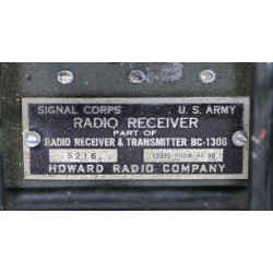Poste radio BC-1306 (SCR-694), avec housse 1944