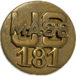 Disque de col, 181st Massachusetts Inf. Regt.