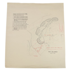 Map, Fort Kellerman, US Army, Metz