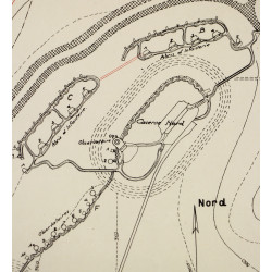 Carte du Fort Kellerman, US Army, Metz
