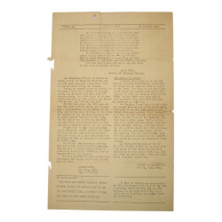 Brochure humoristique, Tars and Pipes, 24 novembre 1945, "Homecoming Issue"