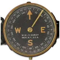 Boussole de marche, W. & L.E. GURLEY, avec pochette du 1er type
