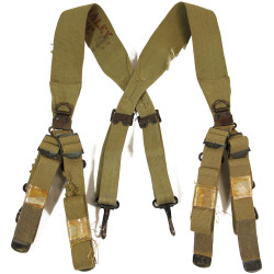 Suspenders, Belt, M-1936, Taped, 1st Lt. John Haley, Corps of Engineers, 1942