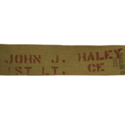 Brêlage M-1936, chattertoné, 1st Lt. John Haley, Corps of Engineers, 1942