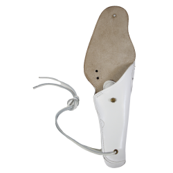 Holster, Belt, Pistol, White Leather, Military Police