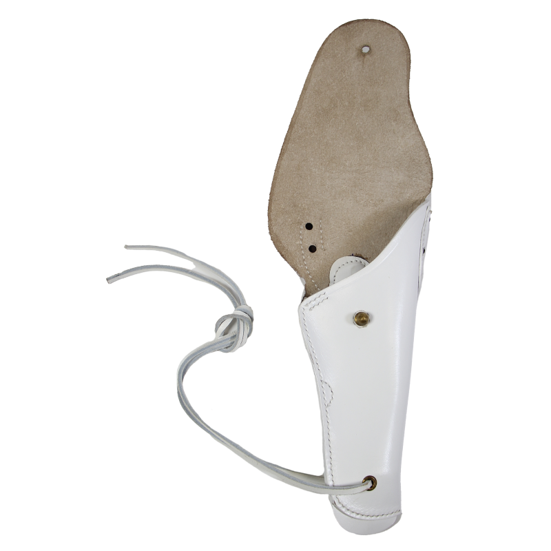 Holster, Belt, Pistol, White Leather, Military Police
