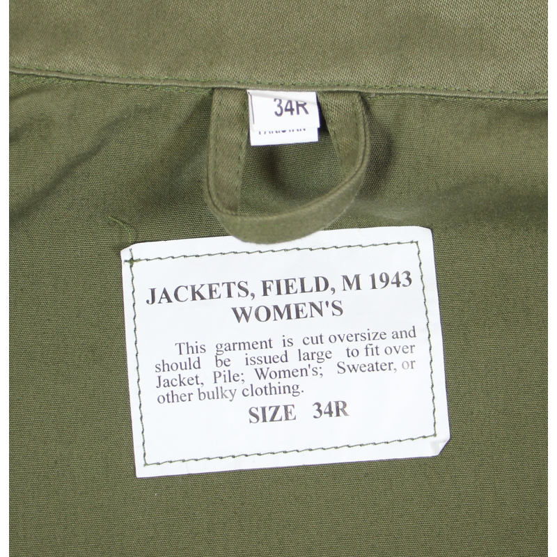Jacket, Field, Combat, M-1943, WAC & Nurse