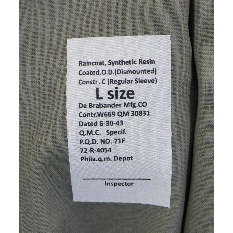 Imperméable de combat M-1938, US Army