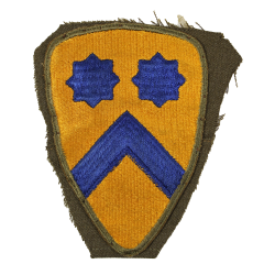 Insigne, 2nd Cavalry Division, bord vert