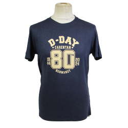 T-shirt, bleu marine, 80e anniversaire du Débarquement