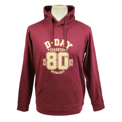 Hoodie, Maroon, 80th Anniversary of D-Day