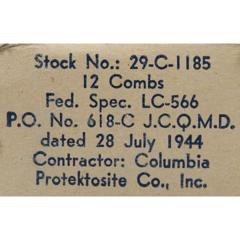 Peigne U.S. ARMY, 1944