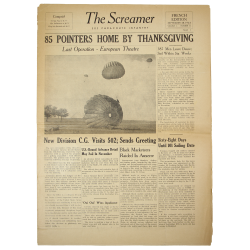 Newspaper, The Screamer, 502nd PIR, 101st Airborne Division, September, 28, 1945, Volume 1, Number 11