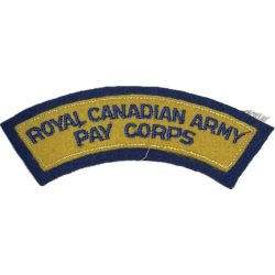 Title, Royal Canadian Army Pay Corps, Embroidered