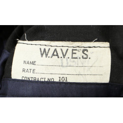 Veste et calot, US Navy, WAVES, Sp(S)2c Wilma Tyvoll