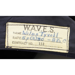 Veste et calot, US Navy, WAVES, Sp(S)2c Wilma Tyvoll