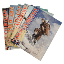 Lot de cinq numéros, magazine, THE AMERICAN RIFLEMAN, 1943