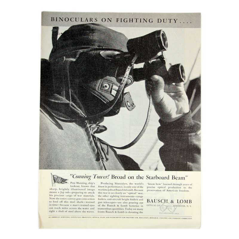 Pages, Advertisement, BAUSCH & LOMB OPTICAL CO., Magazine