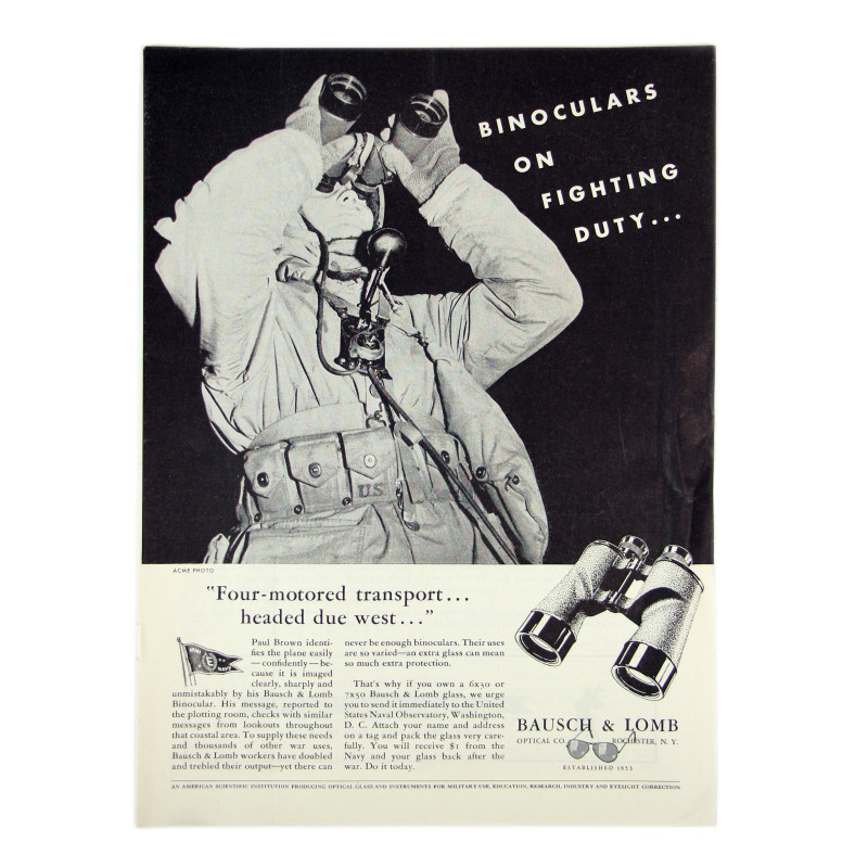 Pages, Advertisement, BAUSCH & LOMB OPTICAL CO., Magazine