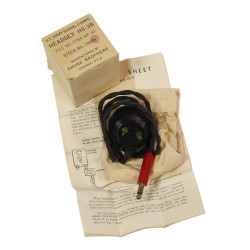 Écouteurs HS-38, US Army Signal Corps, 1943, dans leur boîte