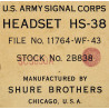 Écouteurs HS-38, US Army Signal Corps, 1943, dans leur boîte Écouteurs HS-38, US Army Signal Corps, 1943, dans leur boîte