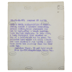 Photoraph, Exercice Tiger, April 1944, Devon - England