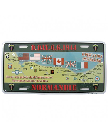 Landing beaches plate