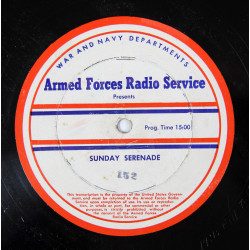 Disque, The Armed Forces Radio Service, Sunday Serenade & Dick Haymes