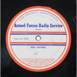 Disque, The Armed Forces Radio Service, Sunday Serenade & Dick Haymes
