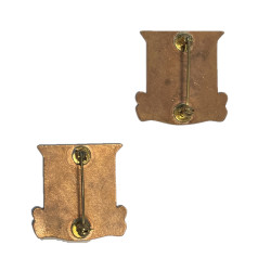 Pair of Distinctive Insignias, 143rd Tank Bn., German Made