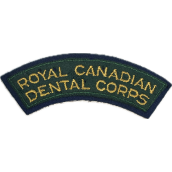Title, Royal Canadian Dental Corps, brodé