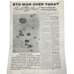Newspaper, Devil's Digest, 508th PIR, 82nd Airborne Division, V-E DAY