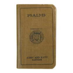 Livret de psaumes hébraïque, US Army, 1918