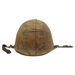 Casque M1, Viêt-Nam, avec couvre-casque Mitchell, 1965 - 1969