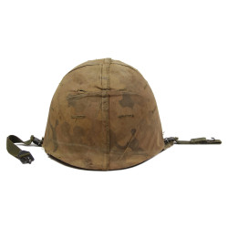 Casque M1, Viêt-Nam, avec couvre-casque Mitchell, 1965-1969