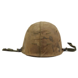 Casque M1, Viêt-Nam, avec couvre-casque Mitchell, 1965-1969