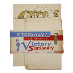 Papier à lettre, All America - Victory Stationery, feuillets & enveloppes assorties