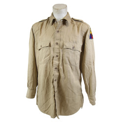 Shirt, Cotton, Khaki, 8Henry Broemsen, ARC Field Director, 8th Armored Division
