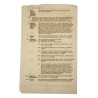 Document dactylographié, Key Chart, US Army