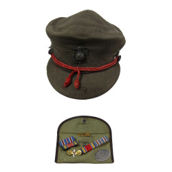 Casquette, USMC Women's Reserve, Forest Green, et effets personnels, Sgt. Myrtle Leube