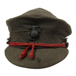 Casquette, USMC Women's Reserve, Forest Green, et effets personnels, Sgt. Myrtle Leube