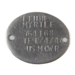 Casquette, USMC Women's Reserve, Forest Green, et effets personnels, Sgt. Myrtle Leube
