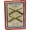 Insignia, Collar, Pair, Infantry, Officer, WOLF-BROWN