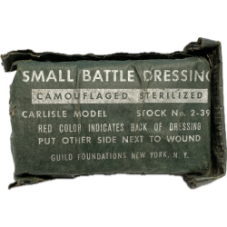 Packet, Small Battle Dressing, Carlisle, Camouflaged, US Navy corpsman