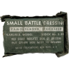 Packet, Small Battle Dressing, Carlisle, Camouflaged, US Navy stock No. 2-396, Corpsman