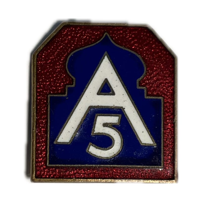 Crest, Fifth Army, à épingle Crest, Fifth Army, à épingle