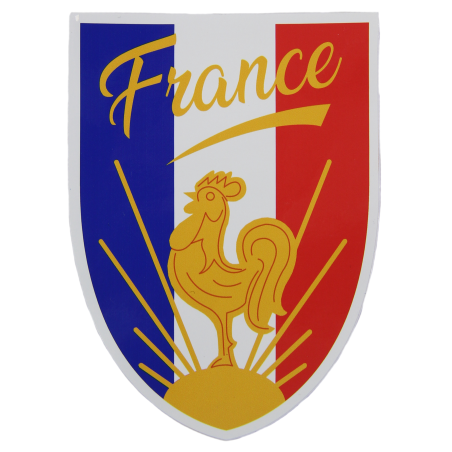 Autocollant Coq France - Décalcomanie Pour Laptop, Voiture, Valise, Mur - Neuf