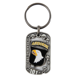 Key Ring, Dog Tag, 101st AB. Div., Screaming Eagles